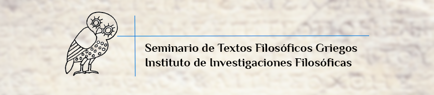 Seminario de Textos Filosóficos Griegos