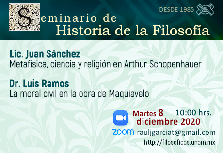 Metafísica, ciencia y religión en Arthur Schopenhauer  La moral civil en la obra de Maquiavelo