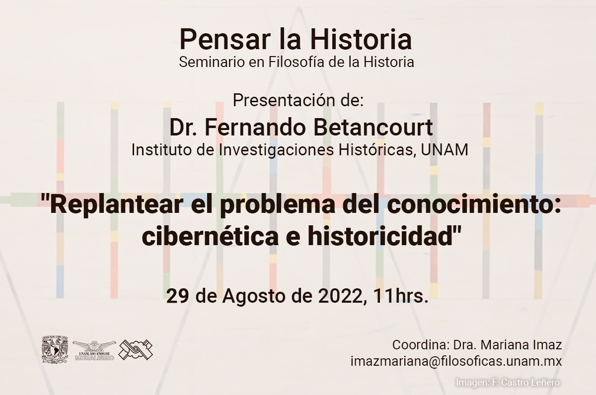  Dr. Fernando Betancourt Instituto de Investigaciones Históricas, UNAM  