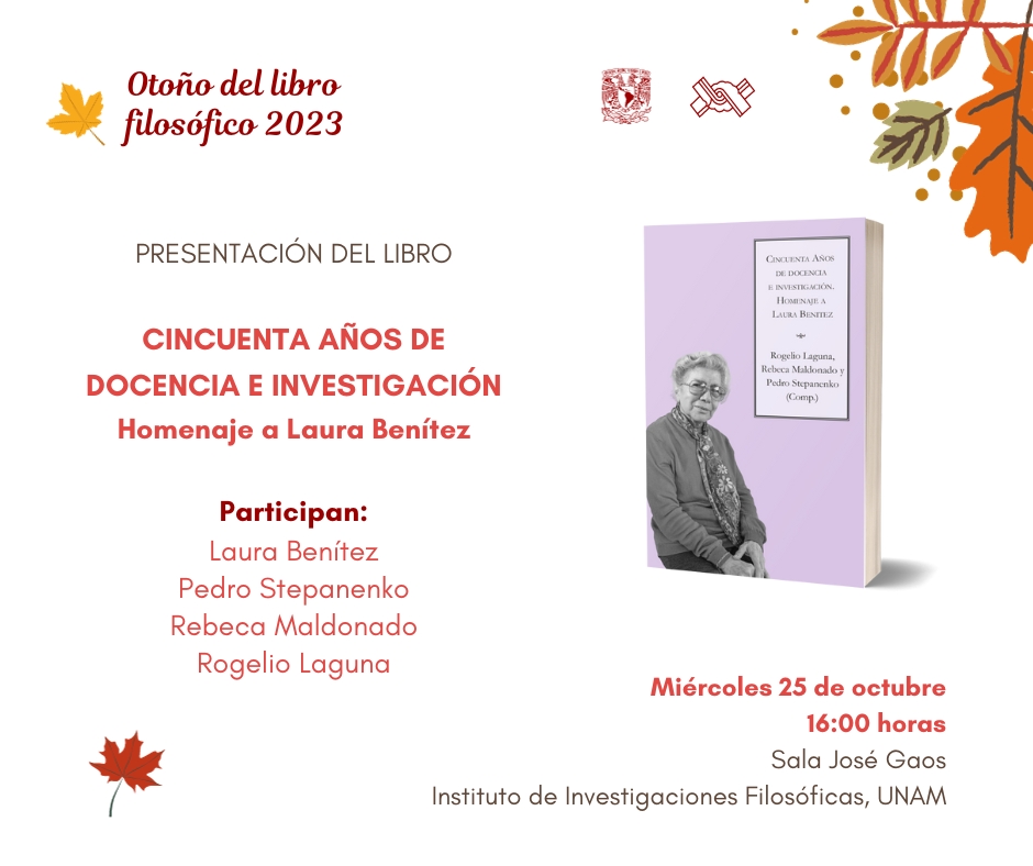 presentación del libro de la Dra. Benítez que tendremos en el marco del otro filosófico 2023