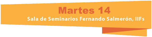  Martes 14, Sala de Seminarios Fernando Salmerón, IIFs