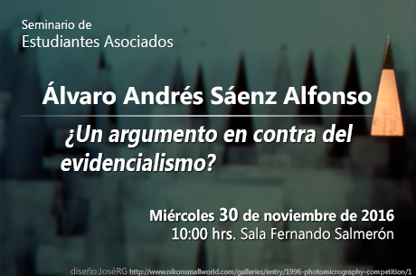  ¿Un argumento en contra del evidencialismo?