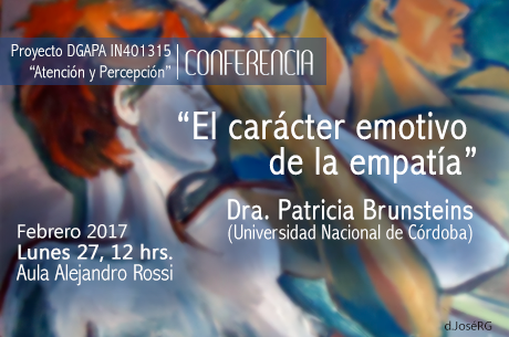Conferencia  “El carácter emotivo de la empatía”     Dra. Patricia Brunsteins (Universidad Nacional de Córdoba)